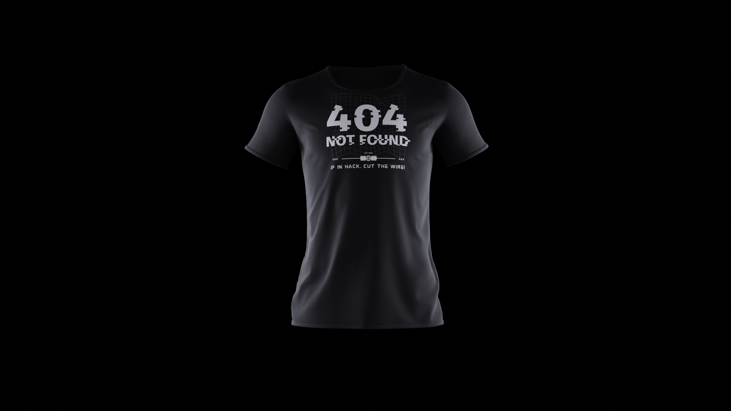 "404 Not Found - Hacker" Web Status Code T-shirt