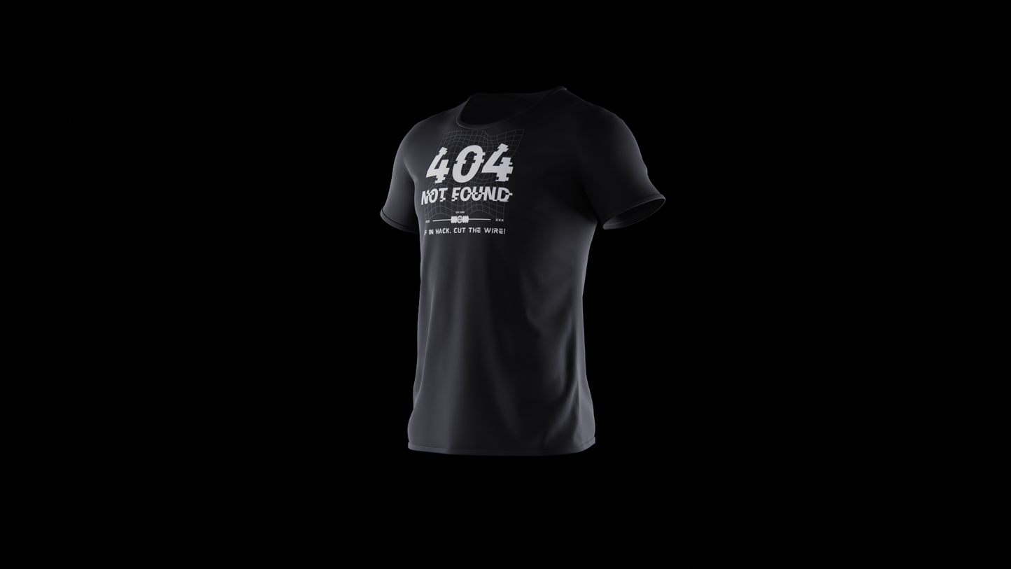 "404 Not Found - Hacker" Web Status Code T-shirt