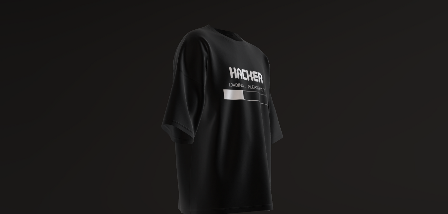 Hacker Loading Black T shirt